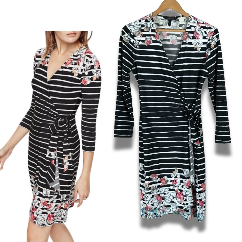 BCBGMAXAZRIA True Wrap Dress MEDIUM